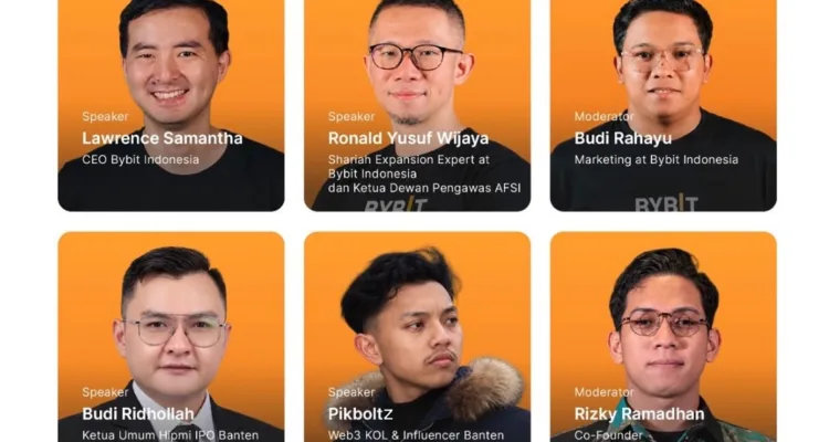 Para pembicara yang akan hadir dalam Grand Launching Bybit Indonesia-Banten.//Foto istimewa