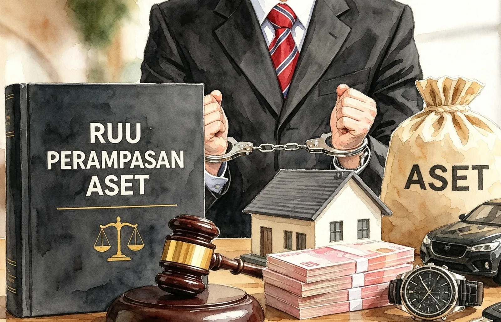 RUU Perampasan Aset Ilustrasi gambar olah digital