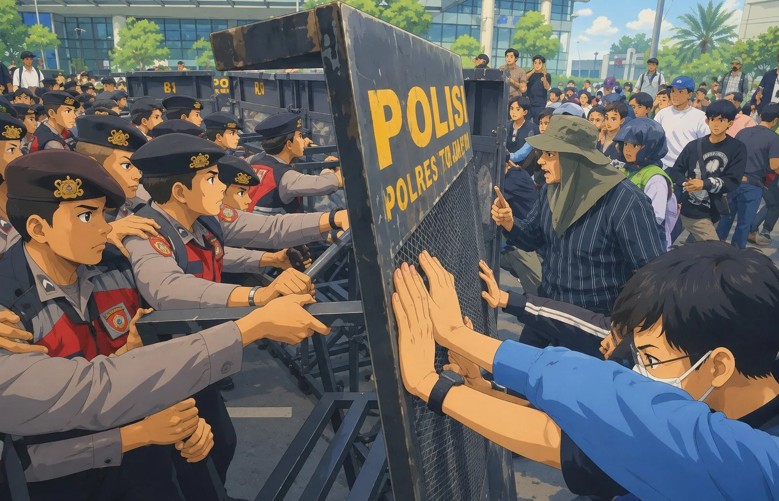 demo Ilustrasi gambar digital