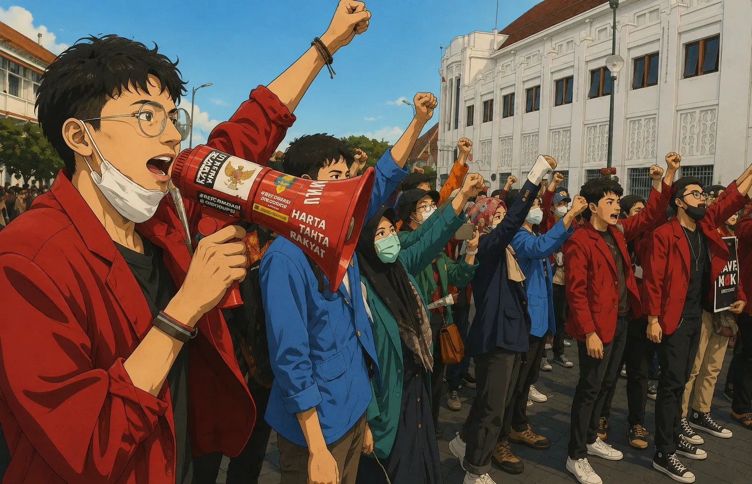 demo Ilustrasi gambar digital