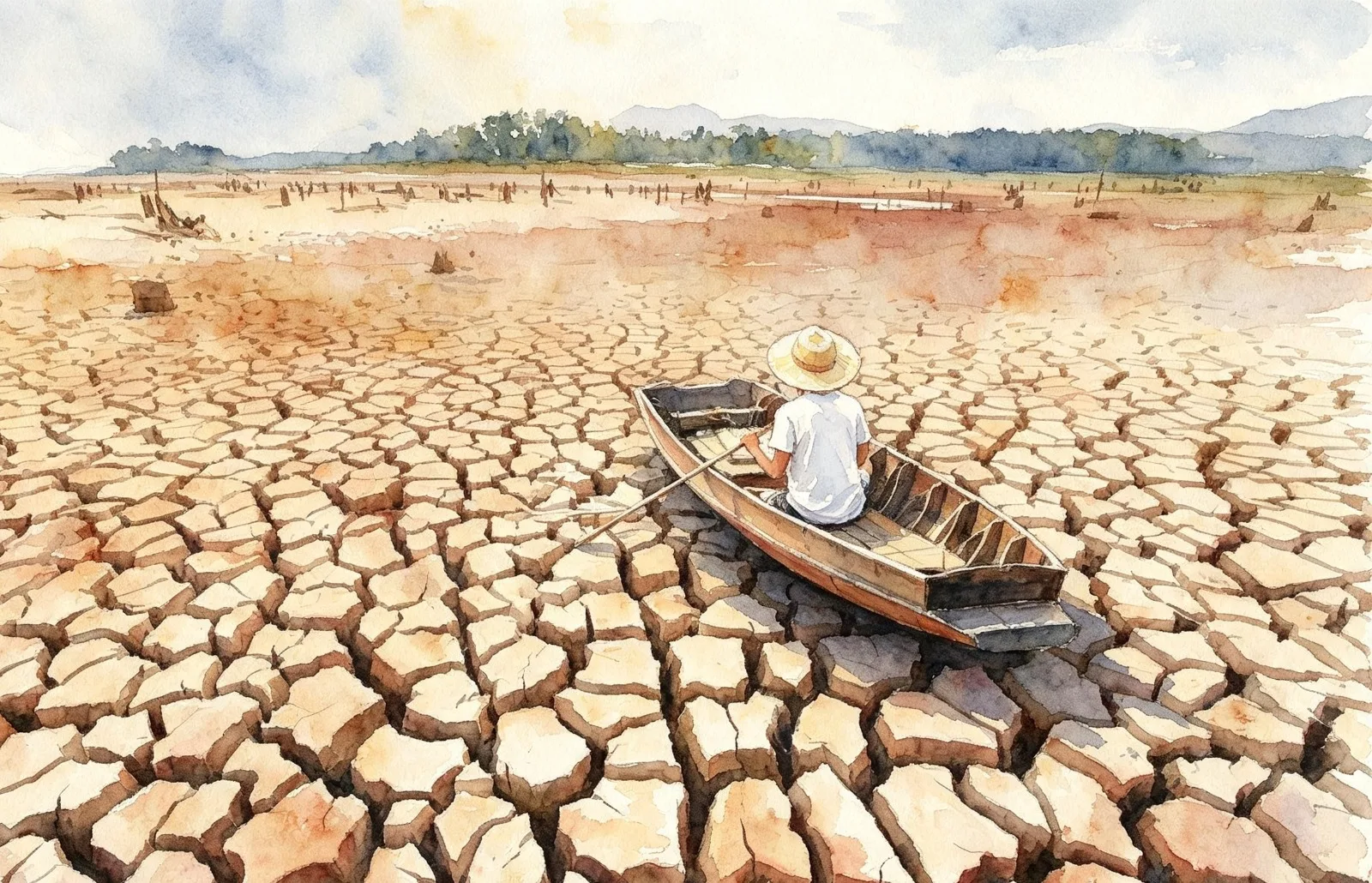 elnino Ilustrasi gambar digital