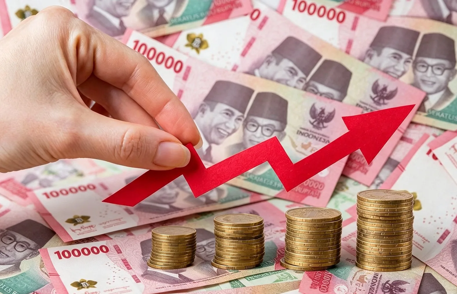 pertumbuhan ekonomi Ilustrasi olah digital