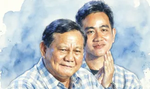 prabowo gibran Foto gambar digital Presiden Prabowo Subianto dan Wakil Presiden Gibran Rakabuming Raka.