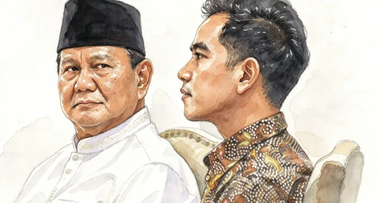 Presiden Prabowo Subianto dan Wakil Presiden Gibran Rakabuming Raka.//Foto gambar digital