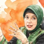 Foto gambar digital Kepala BPS, Amalia Adininggar Widyasanti.