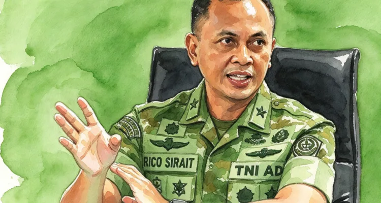 Kepala Biro Informasi Pertahanan Sekretariat Jenderal Kementerian Pertahanan, Brigjen TNI Rico Ricardo.//Foto gambar digital