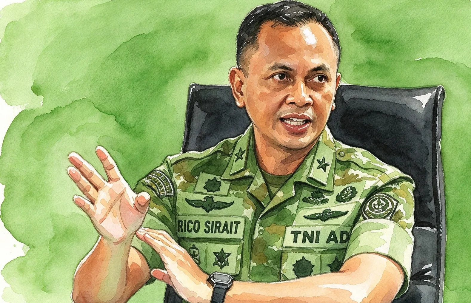 Kepala Biro Informasi Pertahanan Sekretariat Jenderal Kementerian Pertahanan, Brigjen TNI Rico Ricardo.//Foto gambar digital