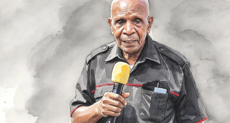 Ondoafi Kampung Sabron Yaru, Nikodemus Yaboisembut.//Foto gambar digital