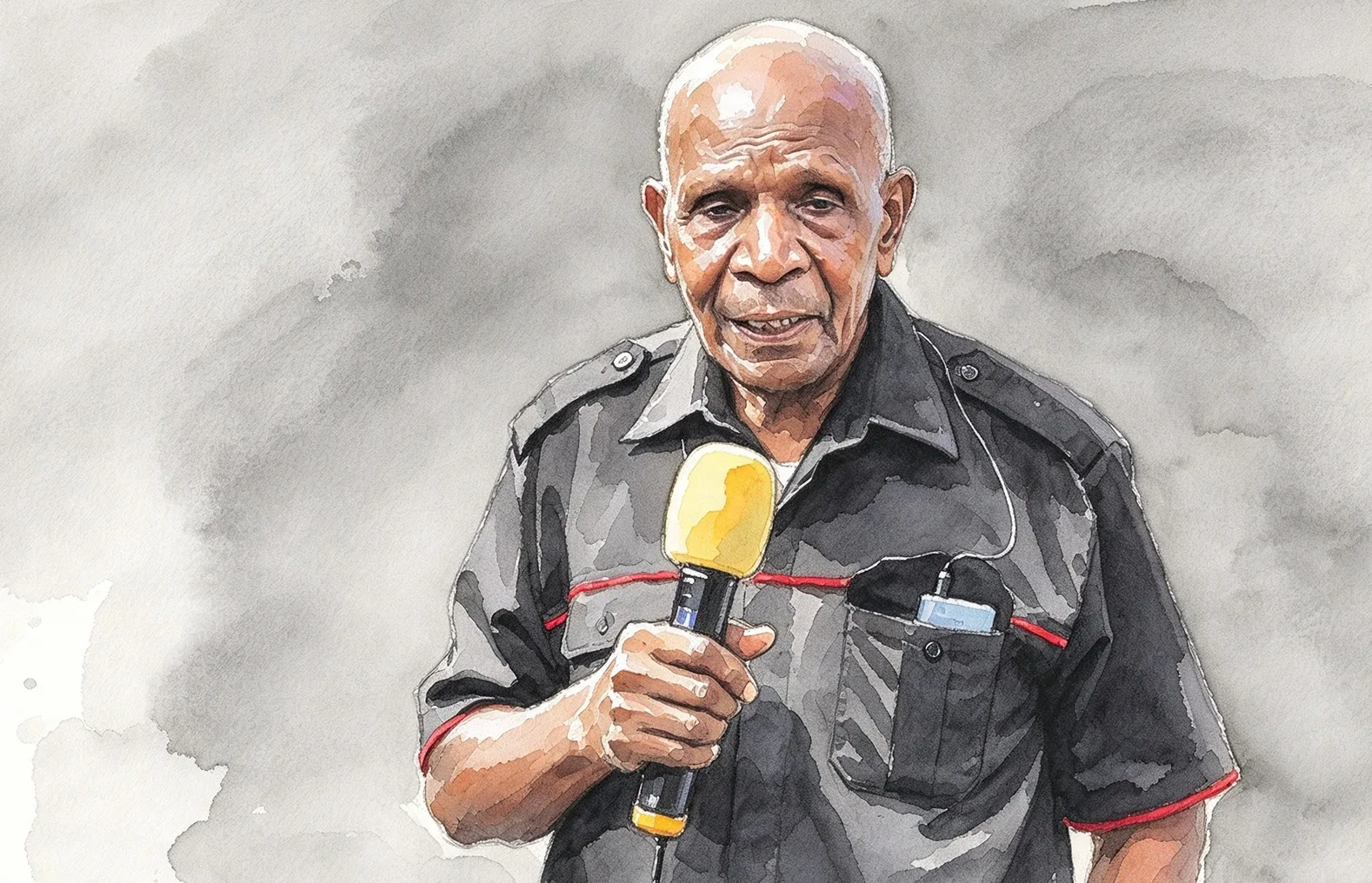 Ondoafi Kampung Sabron Yaru, Nikodemus Yaboisembut.//Foto gambar digital
