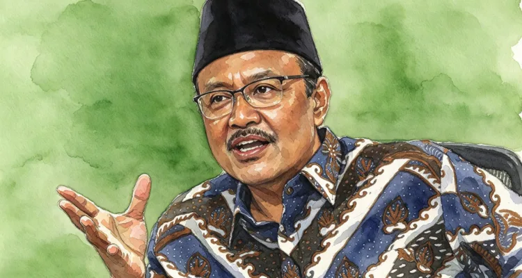 Foto gambar digital Menteri Sosial Saifullah Yusuf.