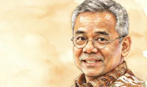 Foto gambar digital Menteri Keuangan Suahasil Nazara.