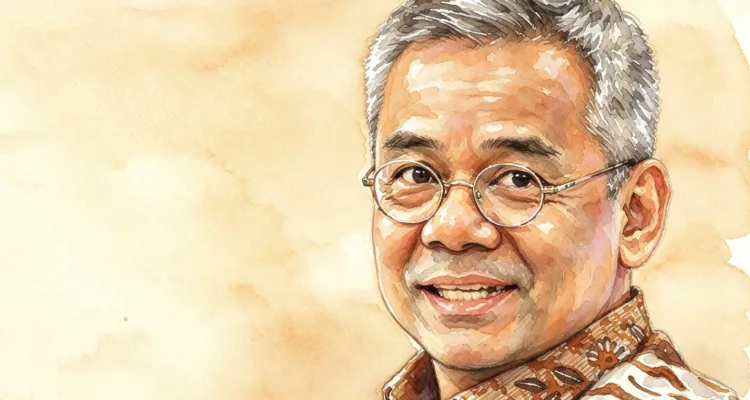 Foto gambar digital Menteri Keuangan Suahasil Nazara.