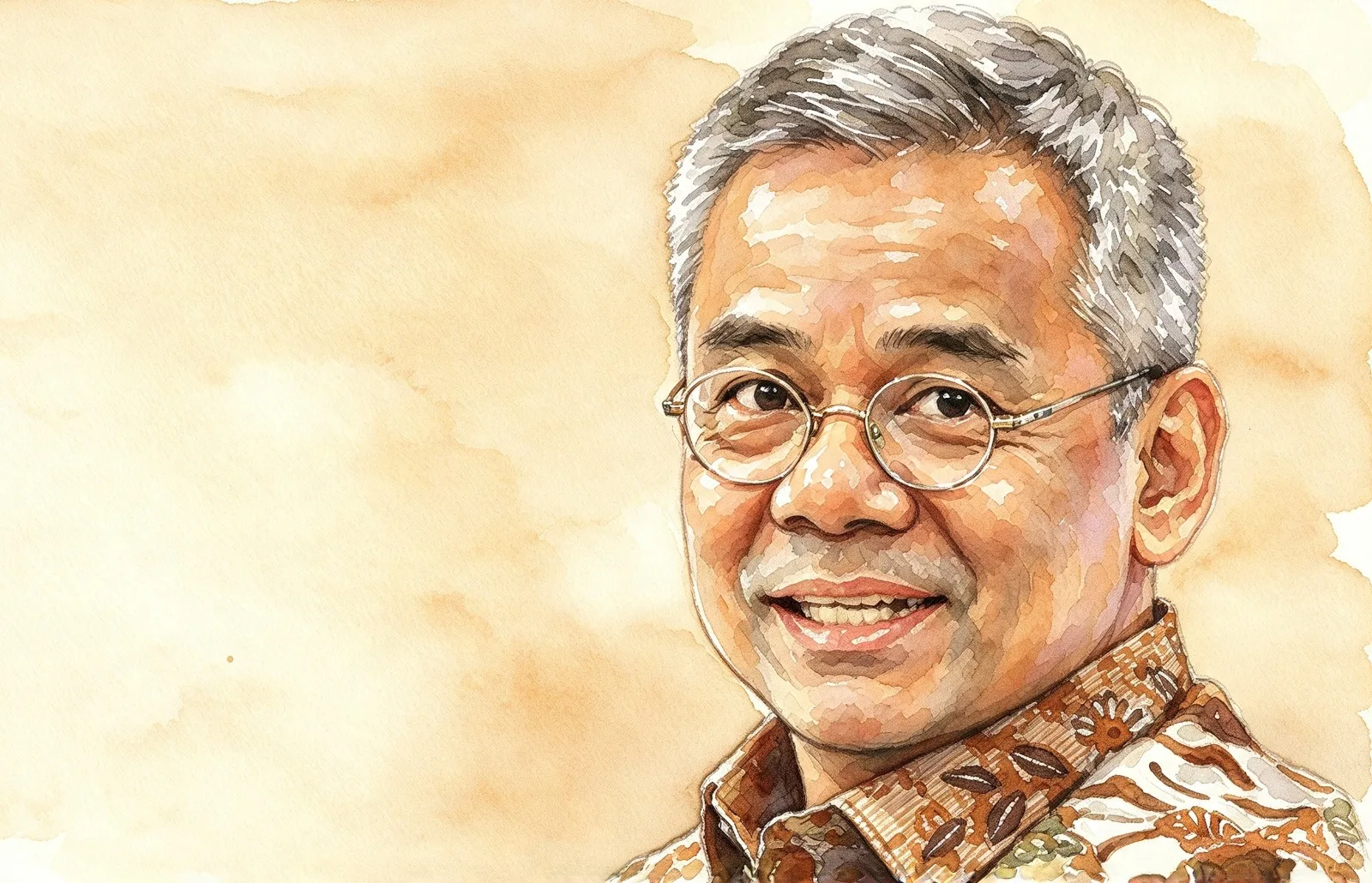 Foto gambar digital Menteri Keuangan Suahasil Nazara.