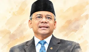 Suahasil Nazara Foto gambar digital Menteri Keuangan Suahasil Nazara.
