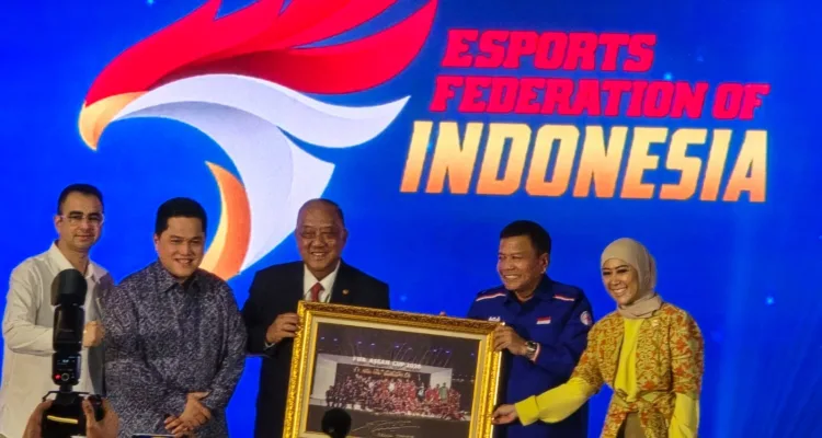 Menteri Pemuda dan Olahraga (Menpora) Erick Thohir pada acara pelantikan Pengurus Besar Esports Indonesia (PB ESI) masa bakti 2026–2030 di Hall Patiunus, Jakarta Selatan, Kamis (15/10/2026).//Foto istimewa