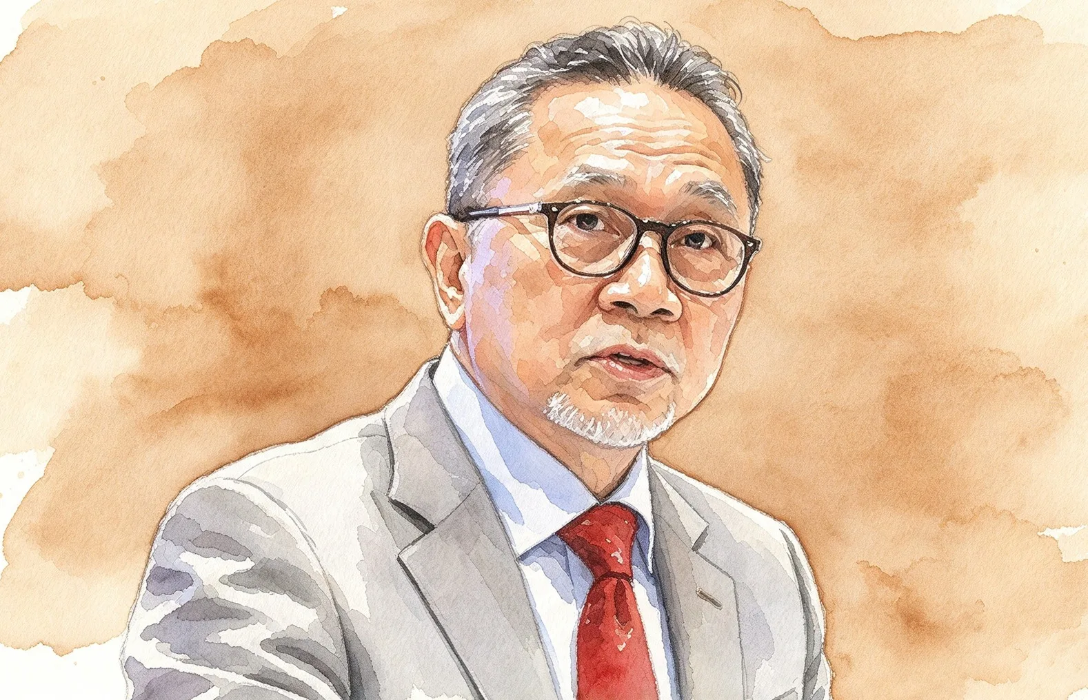 Zulkifli Hasan Foto gambar digital Menteri Koordinator Bidang Pangan Zulkifli Hasan.