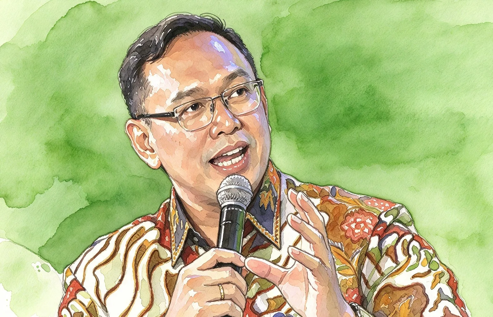 Direktur Utama Perum Bulog Ahmad Rizal.//Foto gambar digital