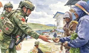 keamanan papua Ilustrasi gambar digital