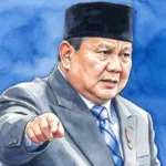 Foto gambar digital Presiden Prabowo Subianto.