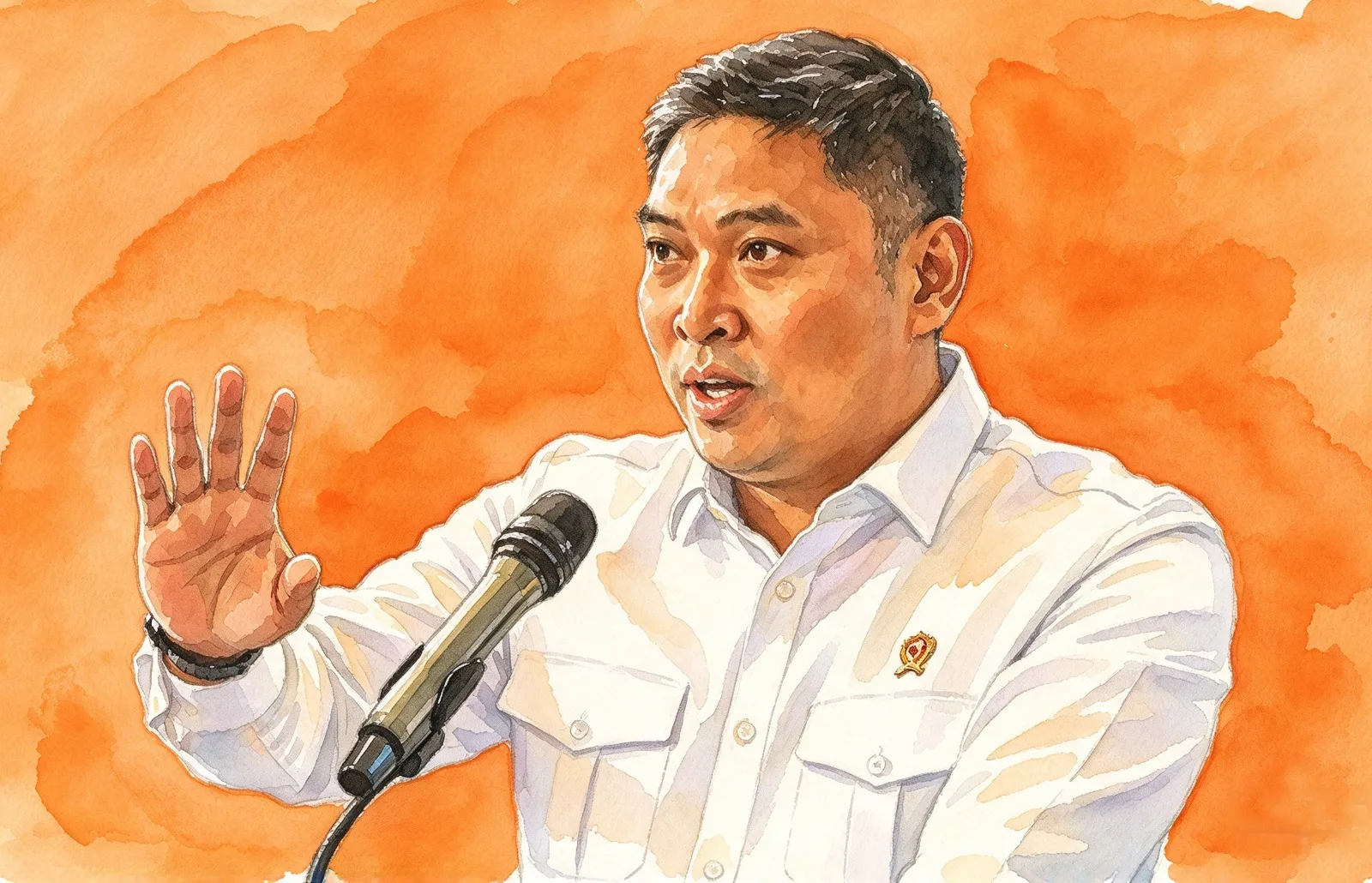 Foto gambar digital Kepala Badan Gizi Nasional (BGN) Sudaryono.